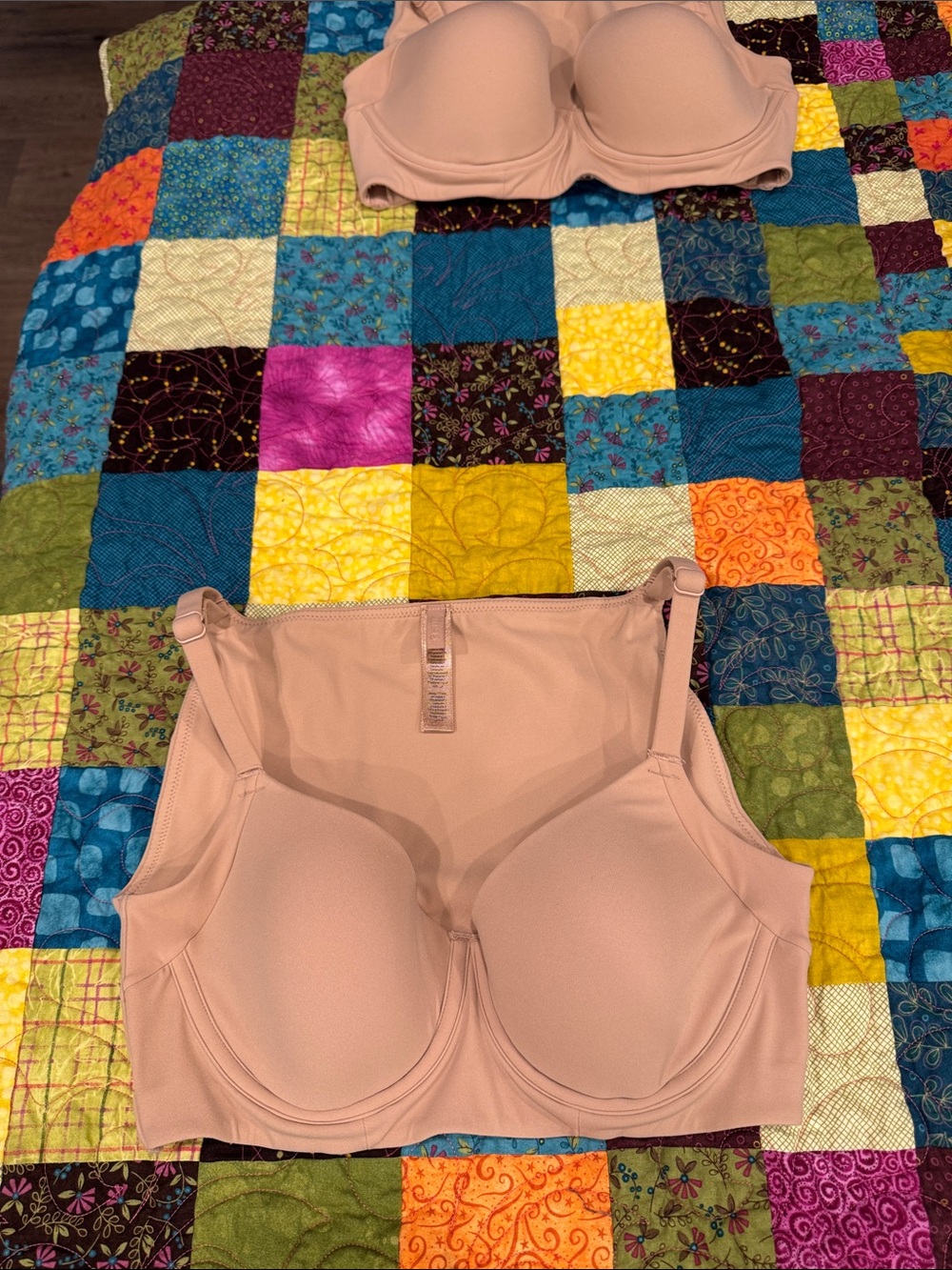 SKIMS Dusty Pink Seamless T-Shirt Bra